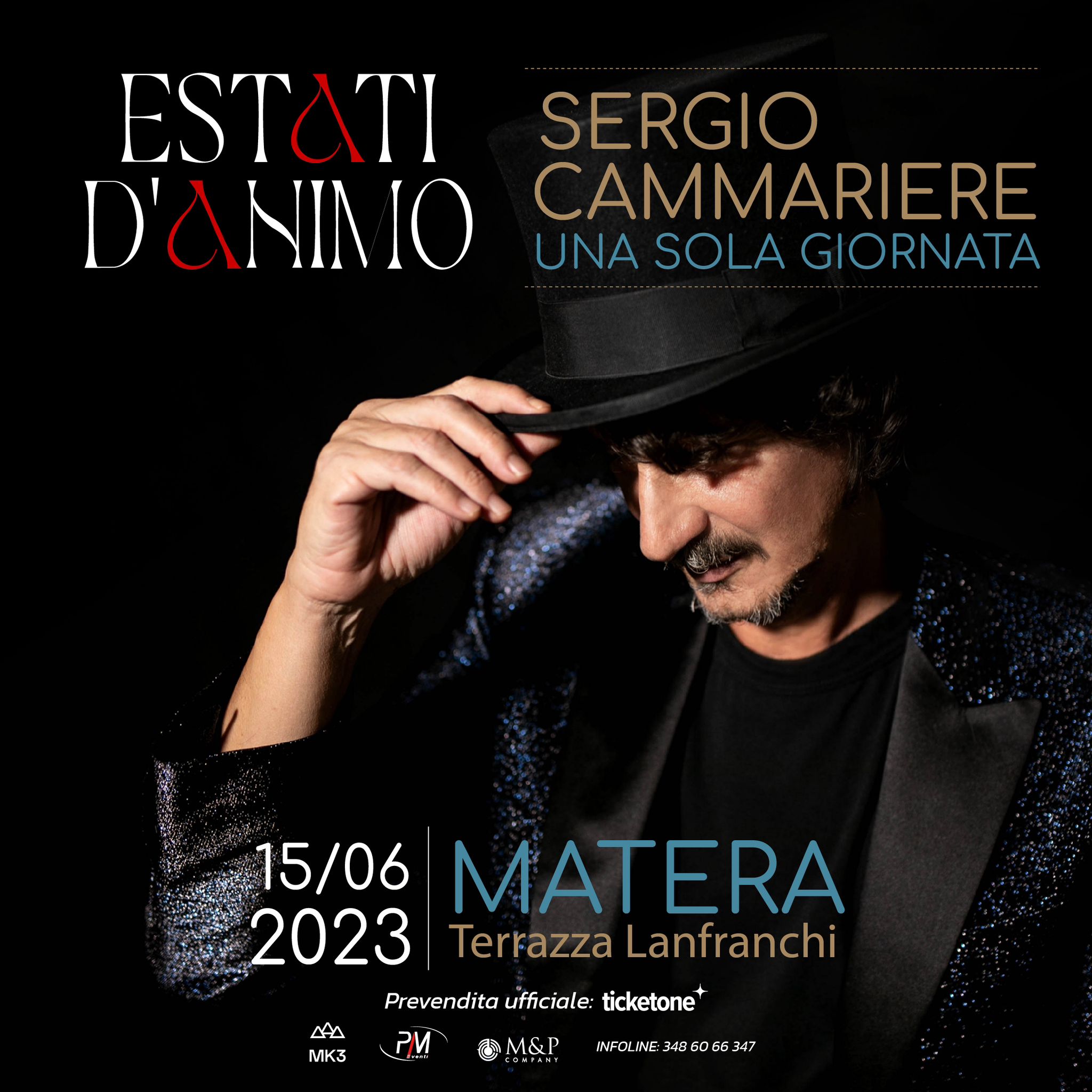 Sergio Cammariere In Concerto Il 15 Giugno A Matera Per La Rassegna